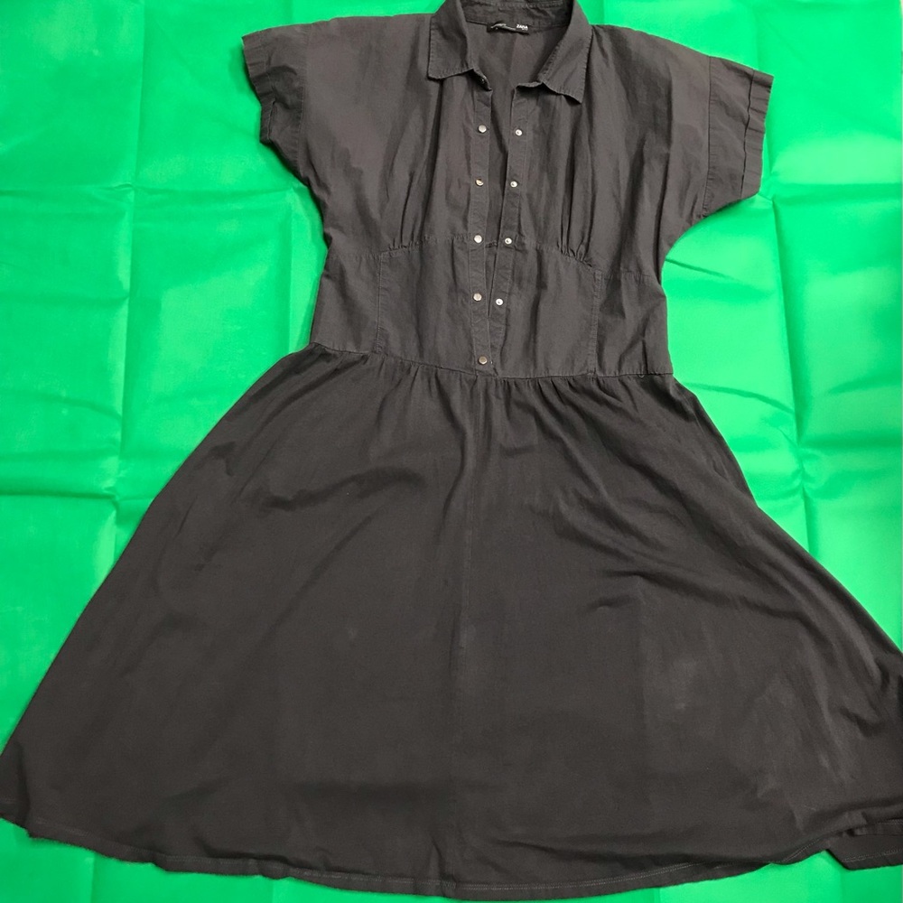 Zara snap button Utility dress, size M.